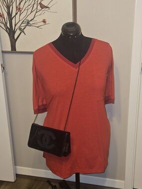 Beauty Black Patent Logo VIP Crossbody Clutch